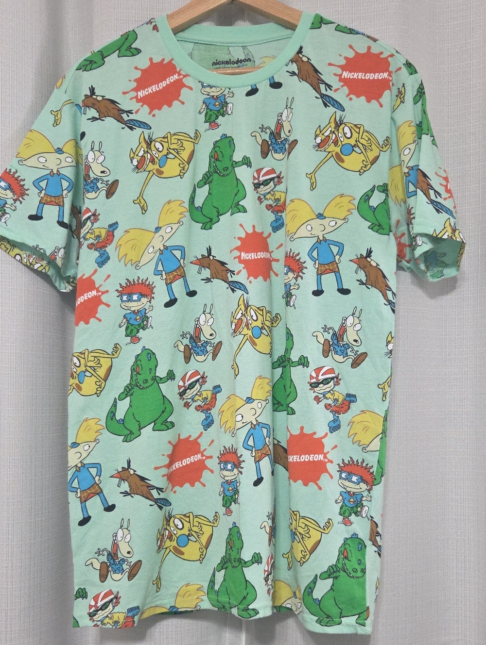 Nickelodeon Light Green Rugrats All-Over Print Tee